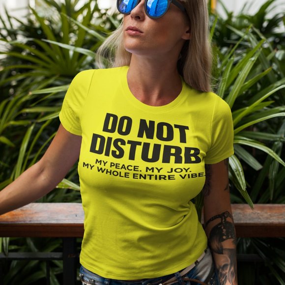 NWT Neon DO NOT DISTURB TEE - Picture 1 of 2
